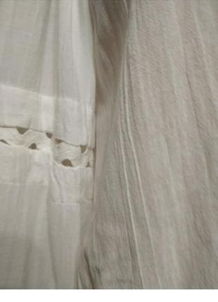 Шкарная шелковая блуза с открытыми плечами и пышными рукавами 14р5 фото