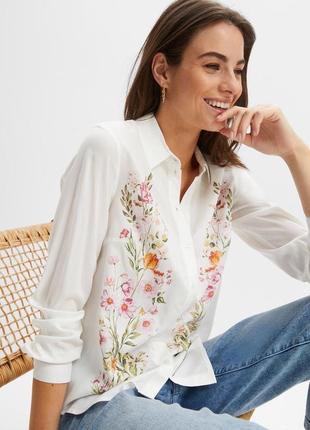 Шикарная белая рубашка f&f