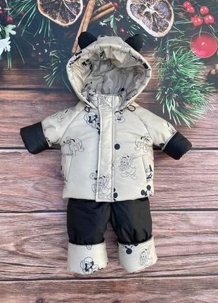 Пошив і відправка від виробника
костюм дитячий зимовий курточка напівкомбінезон1 фото