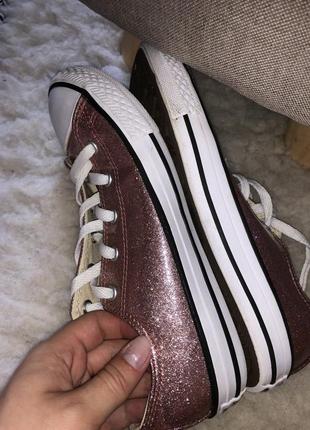 Converse all star глиттерные кеды оригинал с блёстками блестящие9 фото