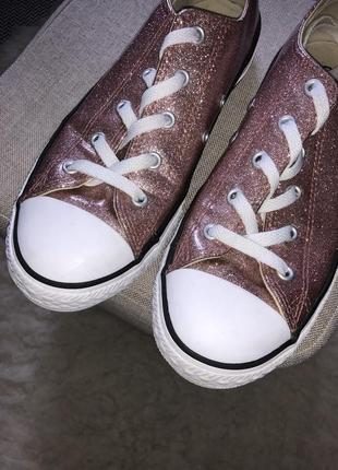 Converse all star глиттерные кеды оригинал с блёстками блестящие4 фото