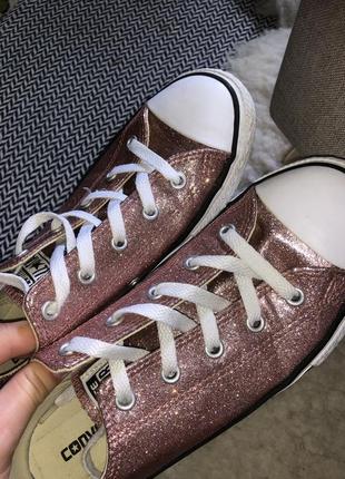 Converse all star глиттерные кеды оригинал с блёстками блестящие3 фото