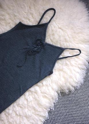 Платье мини рубчик резинка лапша завязки шнуровка в обтяжку5 фото
