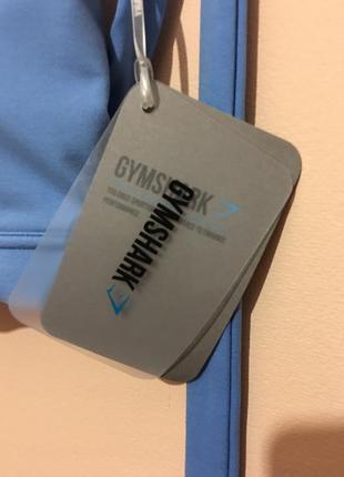 Новый спортивный топ gymshark poise wrap around bralette - malibu blue - s6 фото