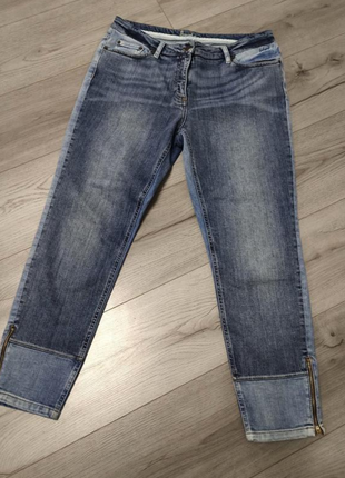 Синие джинсы укороченные boden