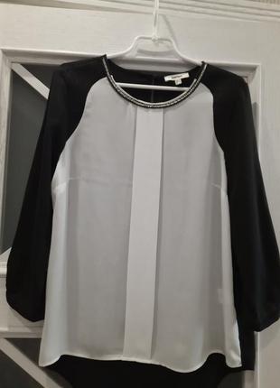 Комбинированная блуза с декором koton5 фото