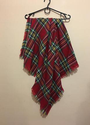 Шарф zara tartan plaid scarf2 фото