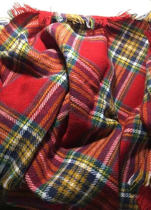 Шарф zara tartan plaid scarf4 фото