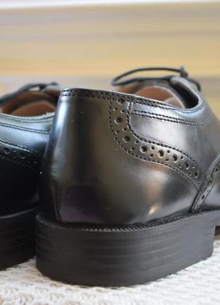 Кожаные туфли оксфорды стильные полуботинки clarks р. 9 р. 43/44 29 см3 фото