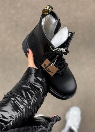 Ботинки dr. martens high fur (зима)2 фото