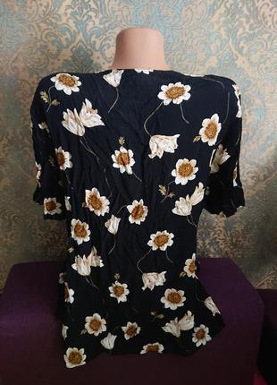 Красивая женская блуза вискоза р.44/46 блузка блузочка2 фото