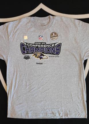 💯🏈 оригінал. футболка reebok x nfl baltimore ravens.