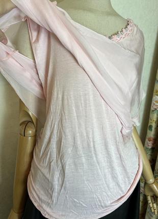 Шелк,розовая блуза, открытая спина,италия,етно бохо стиль10 фото