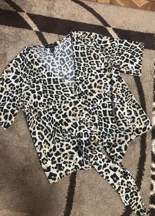 Сорочка , блузка леопардова1 фото