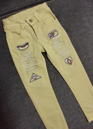 Штани жовті, 104 см