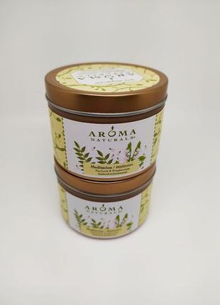 Соєві аромасвічки aroma naturals пачулі та ладан