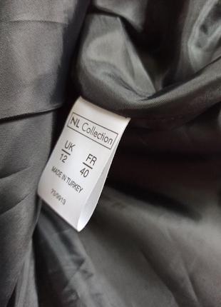 Черный пиджак на одну пуговицу/приталенный/под атлас5 фото