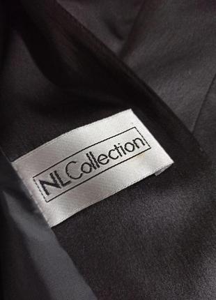 Черный пиджак на одну пуговицу/приталенный/под атлас4 фото