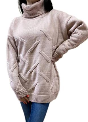Ніжний теплий товстий светр1 фото