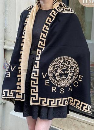 Тёплый шарф палантин платок в стиле versace версаче турция