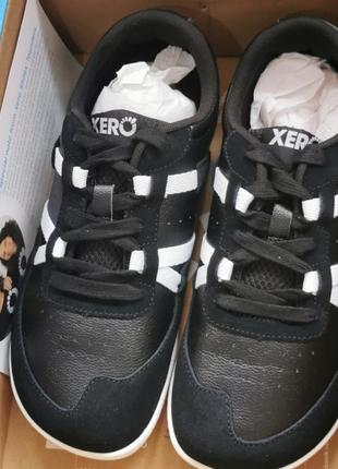 Оригінальні шкіряні демісезонні кросівки xero shoes kelso для бігу та трекінгу американського бренду, колір: чорний та білий (р. 38-47)4 фото