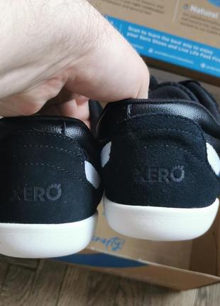 Оригінальні шкіряні демісезонні кросівки xero shoes kelso для бігу та трекінгу американського бренду, колір: чорний та білий (р. 38-47)5 фото