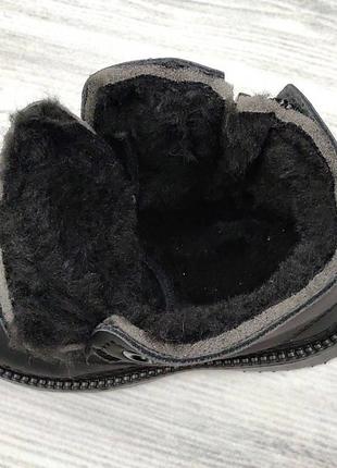 Ботинки сапоги детские 21 - 30 г. зимние с мехом like timeberland черные6 фото