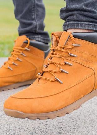 Ботинки мужские нубук timberland - рижий