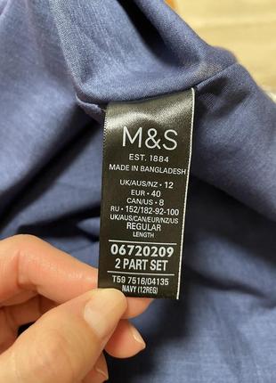 Юбка миди с льном marks &amp; spencer8 фото