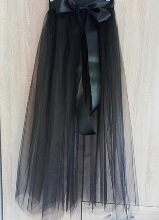 Фатиновая юбка накидка🖤❤2 фото
