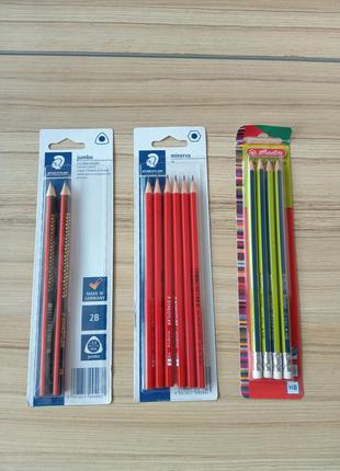 Прості олівці staedtler та herlitz