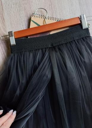 Модная фатиновая юбка-шлейф 🖤2 фото