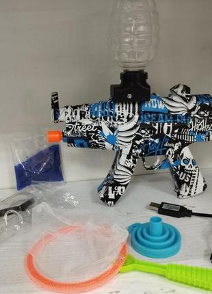 Уценка: электрический орбиган (gel ball blaster): автомат с глушителем, 60000 шариков, аккумулятор 7.4v