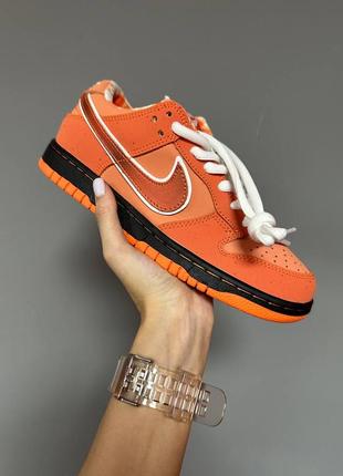 Нереальные трендовые кроссовки унисекс nike sb dunk orange lobster premium оранжевые 36-45 р2 фото