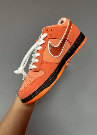 Нереальные трендовые кроссовки унисекс nike sb dunk orange lobster premium оранжевые 36-45 р6 фото