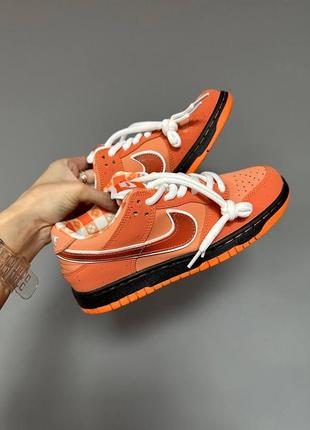 Нереальные трендовые кроссовки унисекс nike sb dunk orange lobster premium оранжевые 36-45 р4 фото