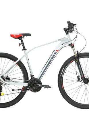 Велосипед найнер crosser shadow 29" (рама 19, 2*12) hidraulic l-twoo+shimano сірий