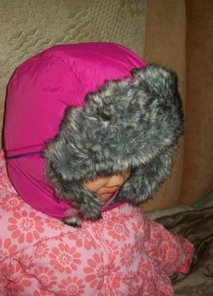 Зимовий термо шапка вушанка на 3-5 років🏂3 фото