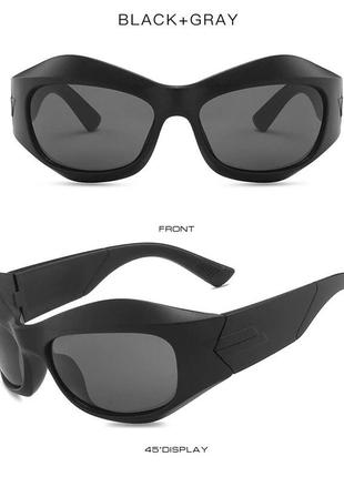 Солнцезащитные очки прямоугольные хит тренд сезона у2к y2k uv400 стиль 2000 902 фото
