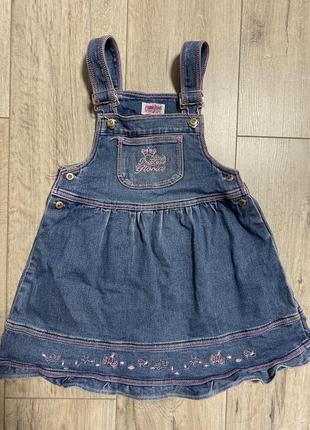 Джинсовий сарафан для дівчинки