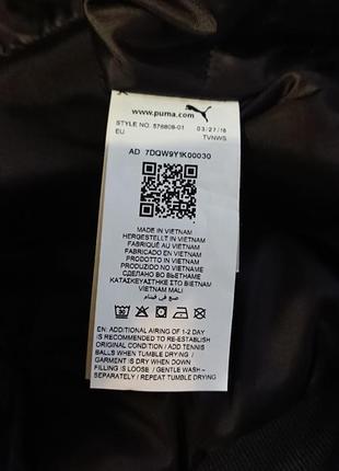 Брендова куртка натуральний пуховик puma, оригінал,нова з бірками, розмір l.9 фото