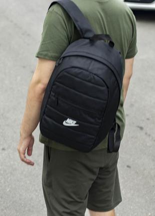 Спортивный мужской рюкзак nike черный тканевой для спорта городской молодежный10 фото