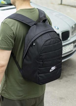 Спортивный мужской рюкзак nike черный тканевой для спорта городской молодежный4 фото