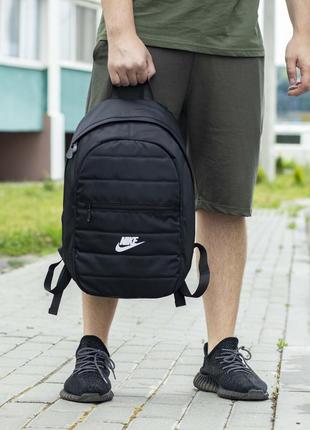 Спортивный мужской рюкзак nike черный тканевой для спорта городской молодежный9 фото