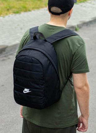 Спортивный мужской рюкзак nike черный тканевой для спорта городской молодежный2 фото