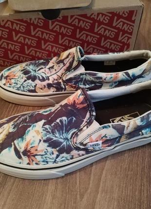 Оригинальные vans slip-on tropical 40 размер