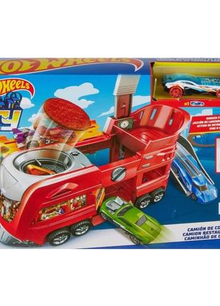 Hot wheels трек dine &amp; dash playset, blaze blast, ghost garage, turbo1 фото