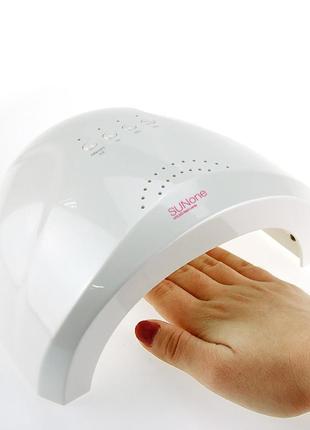 Профессиональная лампа для ногтей sun one nail lamp fd77-1, сушилка для гель лака уф лампа1 фото