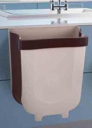 Мусорный контейнер wet garbage container/flexible bin (складной, на двери). цвет: бежевый9 фото