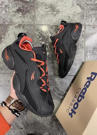 Кроссовки reebok dmx (black/orange)